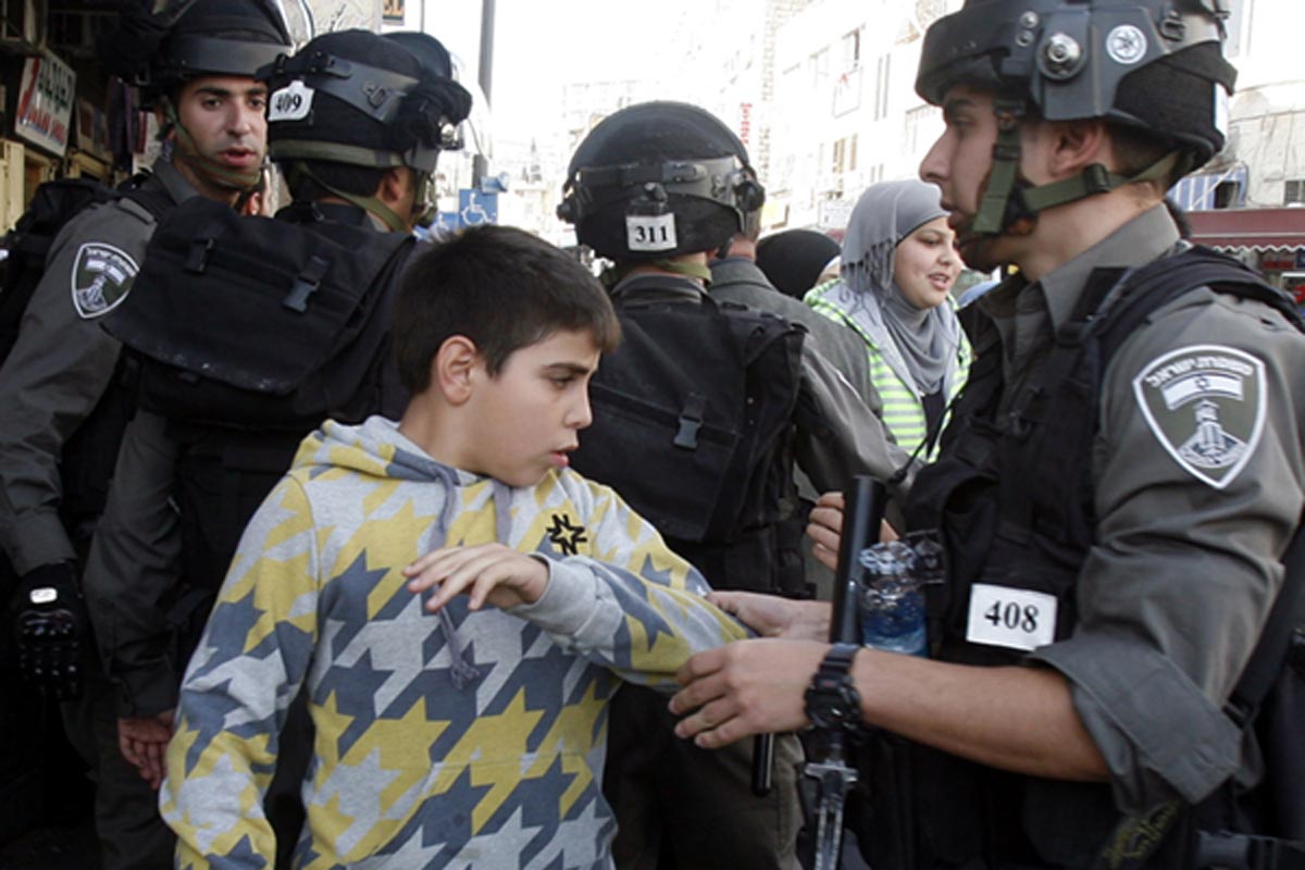 Israeli Troops Detain 1,266 Palestinian Children in 2014
